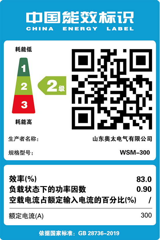 能效標(biāo)識(shí)【W(wǎng)SM-300】